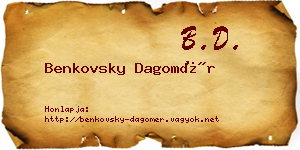 Benkovsky Dagomér névjegykártya